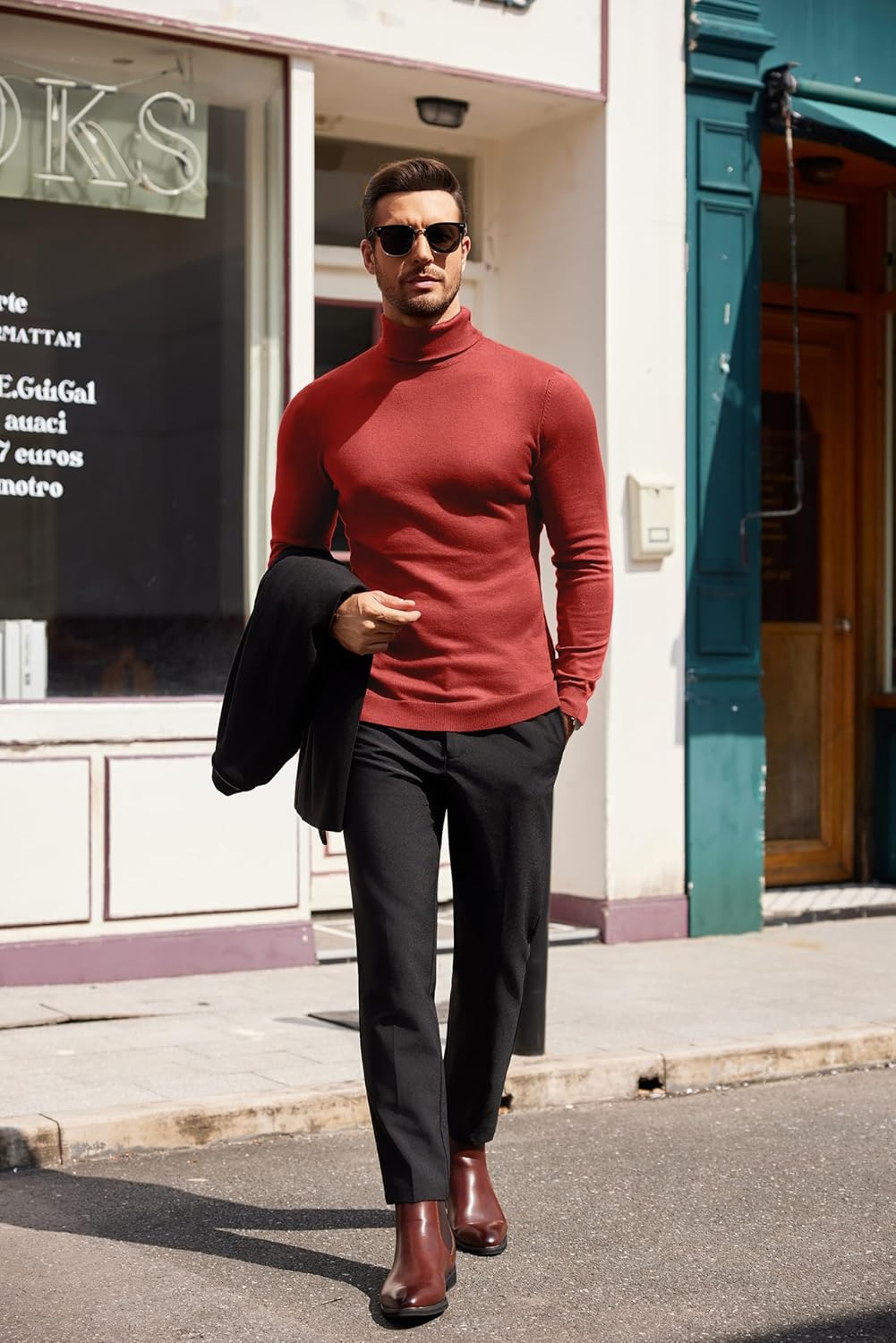 Luciano – Herren Slim Fit Rollkragenpullover