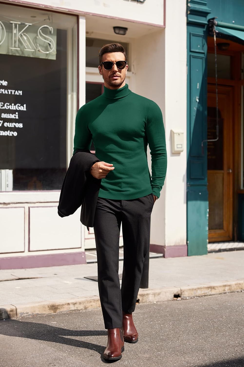 Luciano – Herren Slim Fit Rollkragenpullover