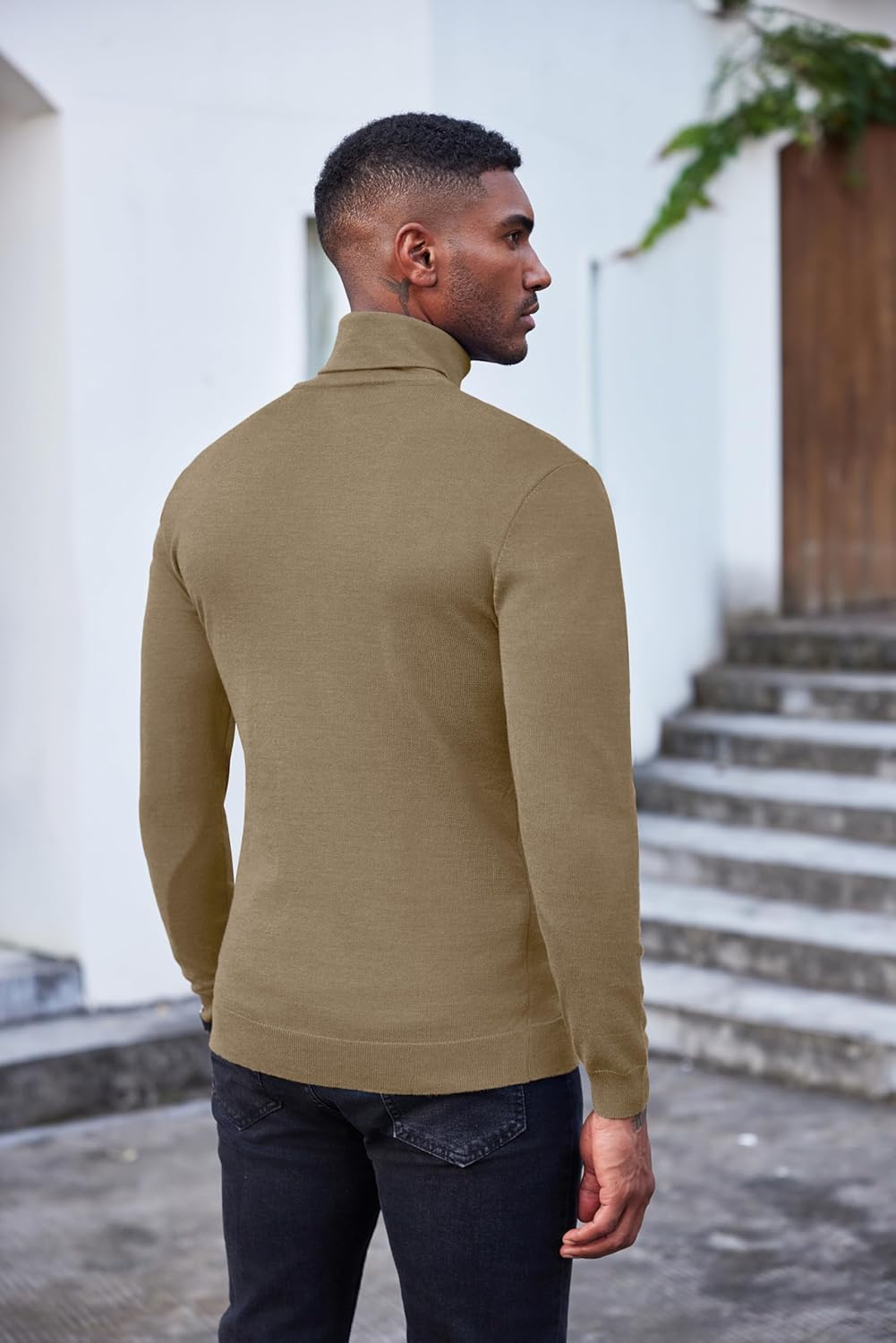 Luciano – Herren Slim Fit Rollkragenpullover