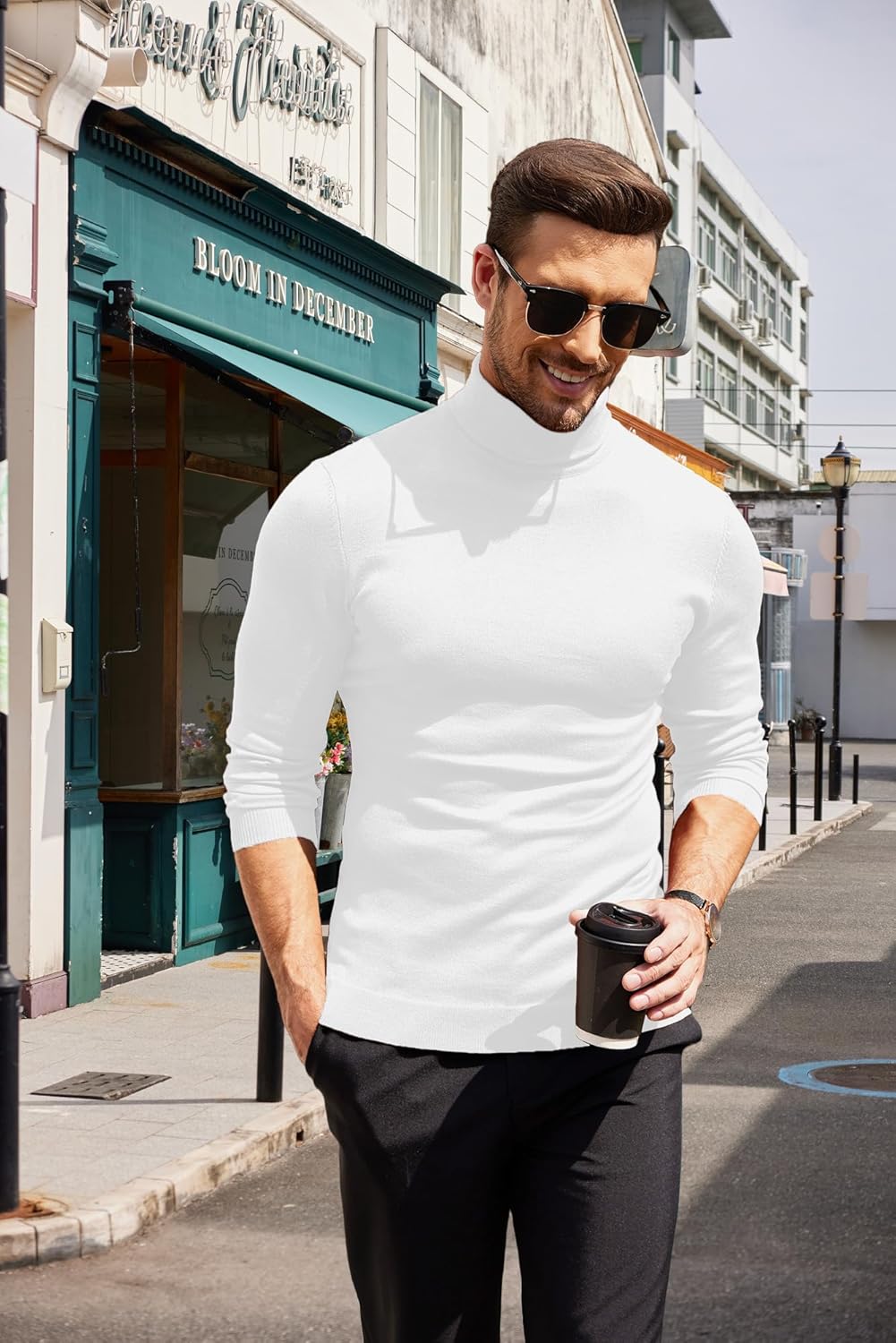 Luciano – Herren Slim Fit Rollkragenpullover
