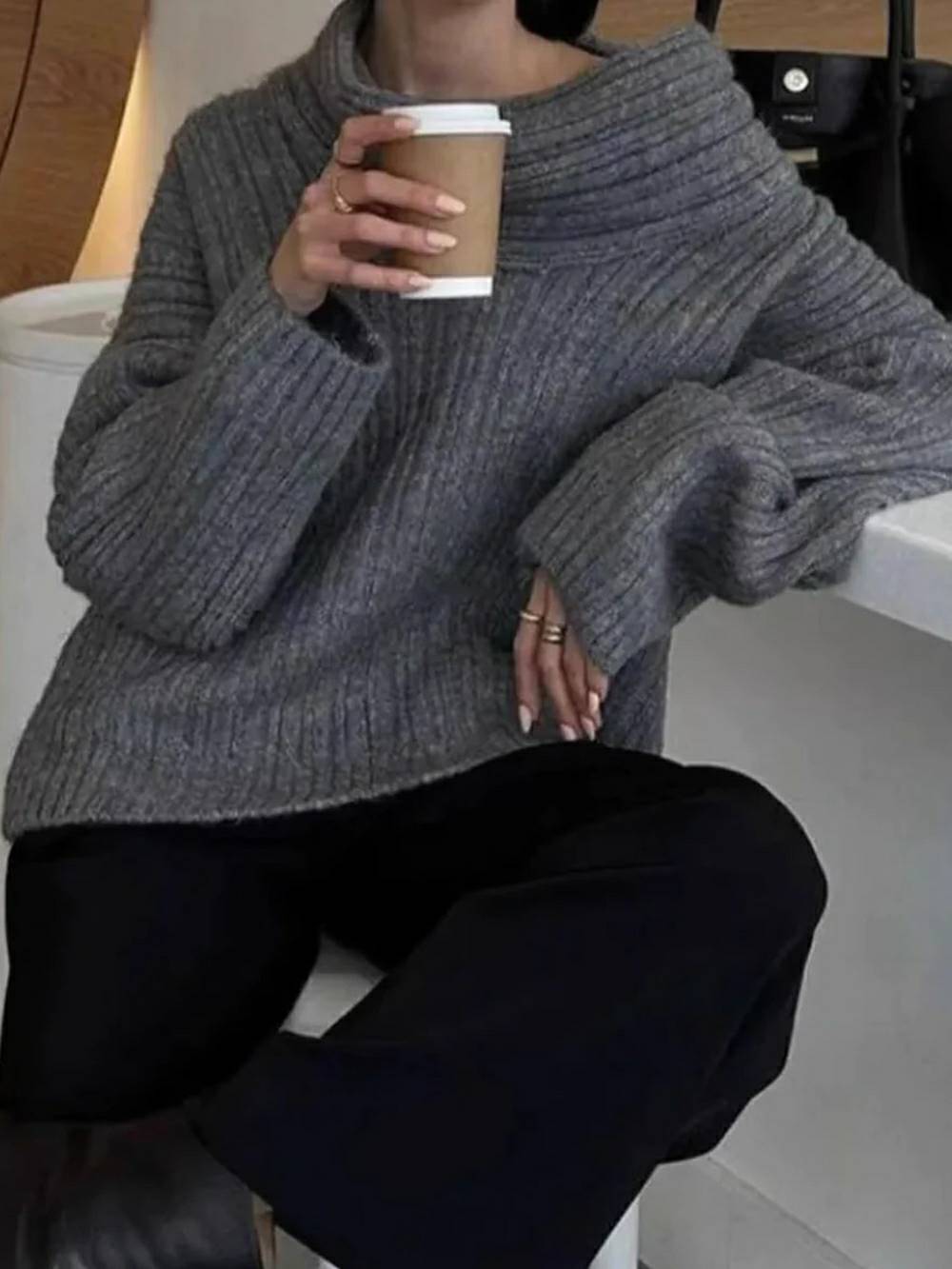 Marina – Gemütlicher Oversize-Strickpullover für Damen