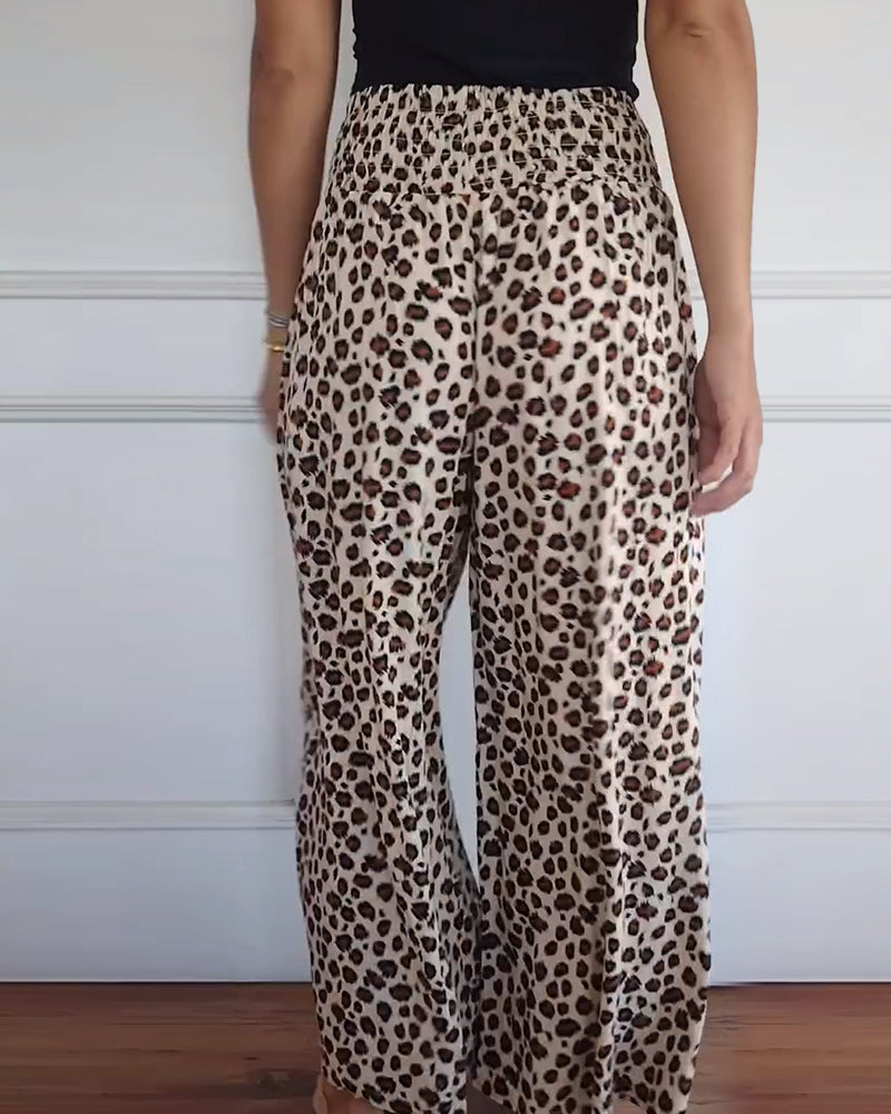 Giya – Damenhose mit Leopardenmuster