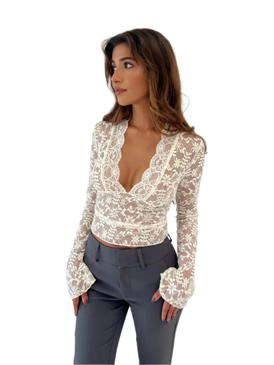Isabella – Elegantes Damen Spitzentop
