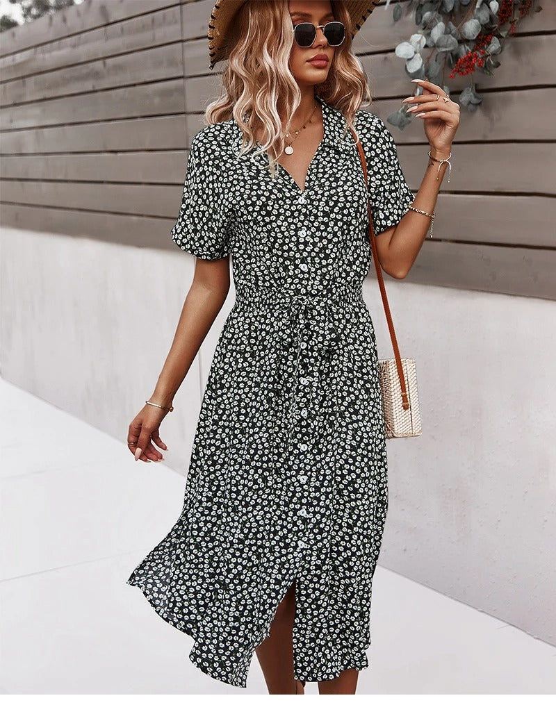 Sofia – Verspieltes Sommerkleid mit Blumenmuster für Damen