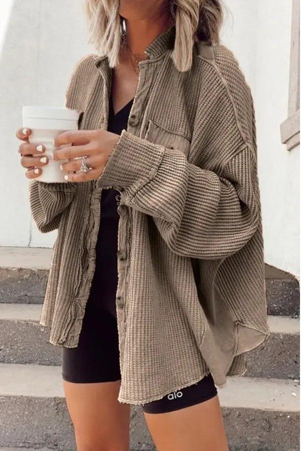 Amélie – Bequeme Sherpa Damen Shirtjacke