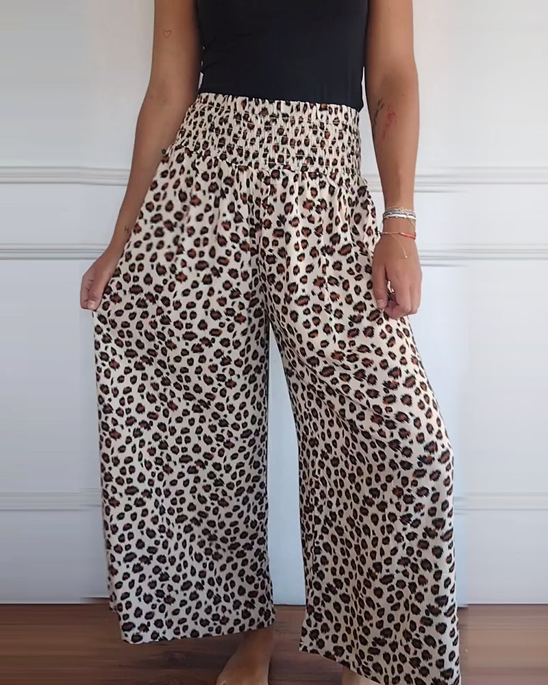 Giya – Damenhose mit Leopardenmuster