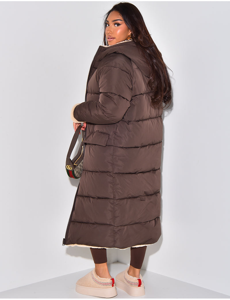 Chiara – Wendbarer Langer Wintermantel für Damen