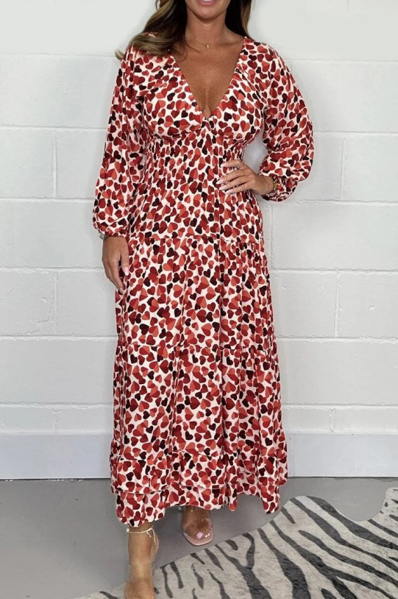 Giulia – Elegantes V-Ausschnitt-Kleid für Damen