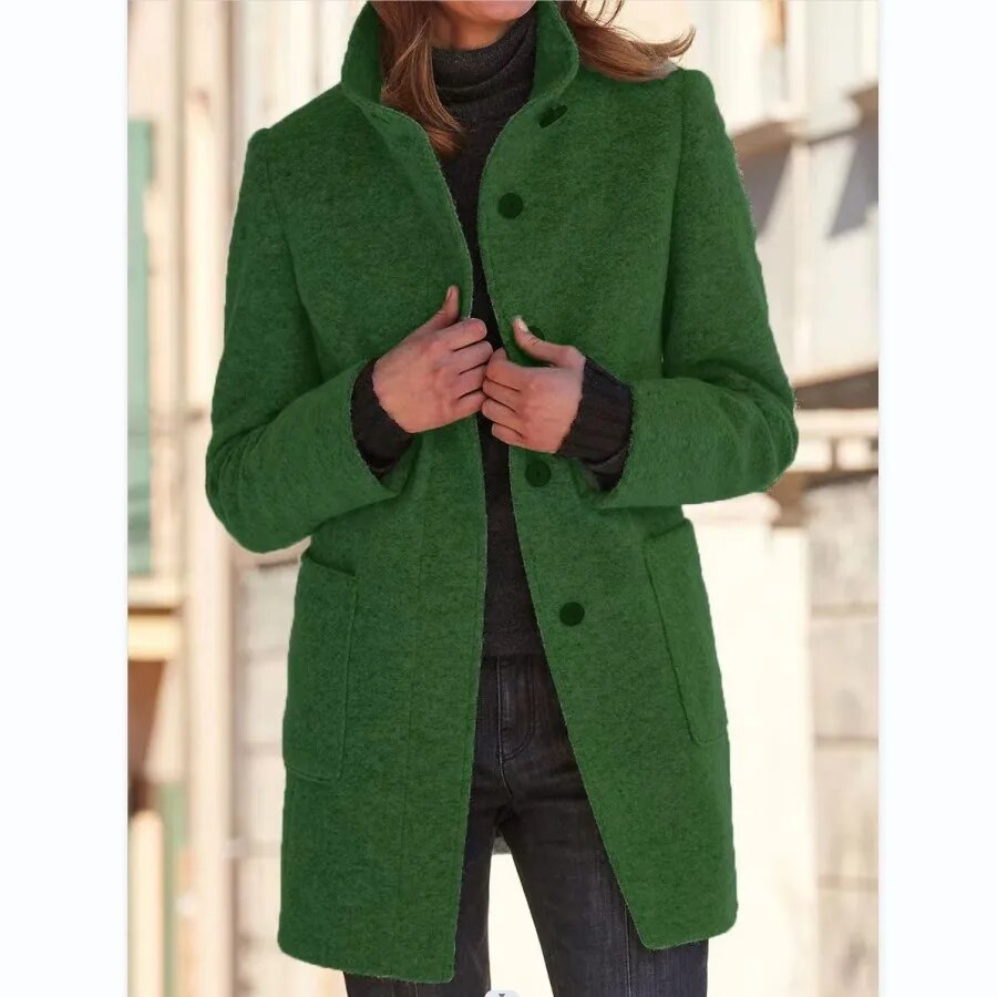 Isabella – Eleganter Wollmisch-Mantel für Damen