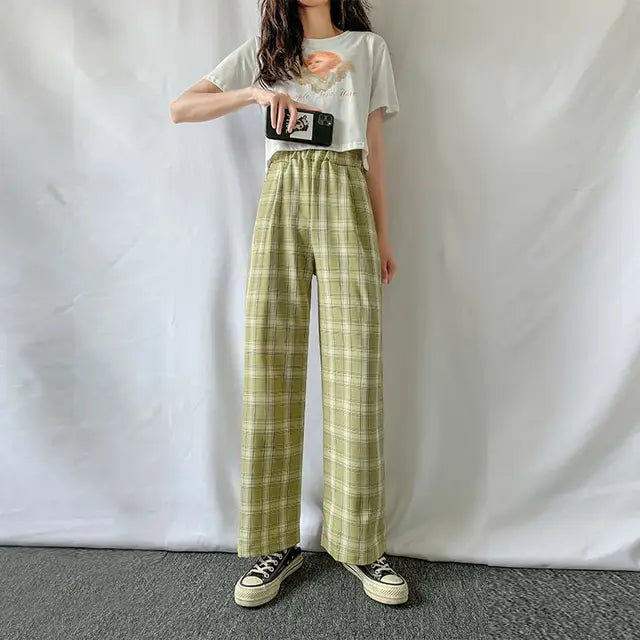 Francesca – Gemütliche Damenhose im Karo-Look