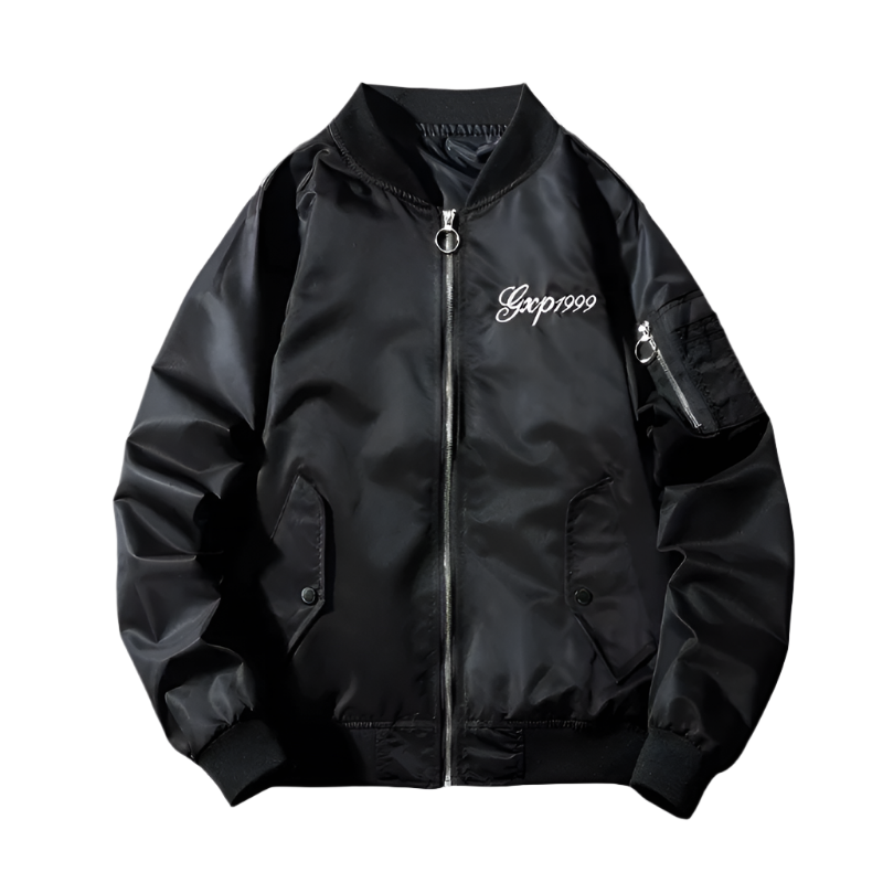 Akira – Bestickte Bomberjacke für Herren mit Drachen- und Tigerdesign