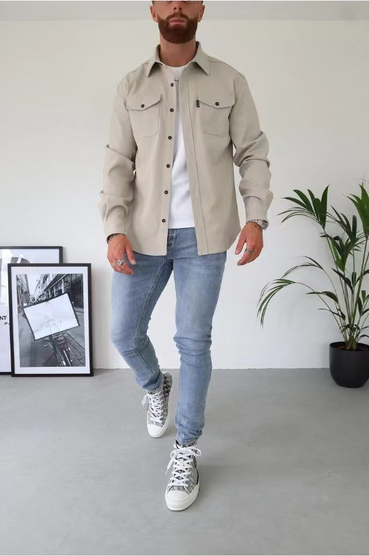 Giovanni – Hofmann Hemdjacke mit Knopfleiste für Herren