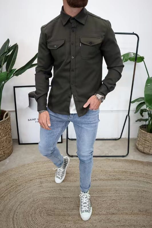 Giovanni – Hofmann Hemdjacke mit Knopfleiste für Herren