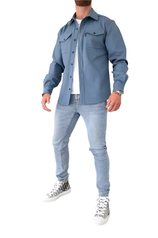 Giovanni – Hofmann Hemdjacke mit Knopfleiste für Herren