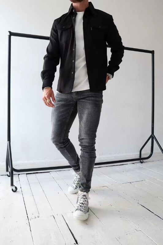 Giovanni – Hofmann Hemdjacke mit Knopfleiste für Herren