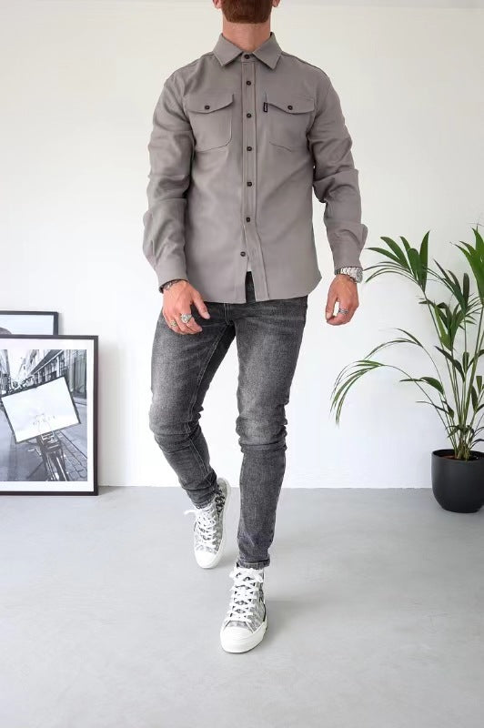 Giovanni – Hofmann Hemdjacke mit Knopfleiste für Herren
