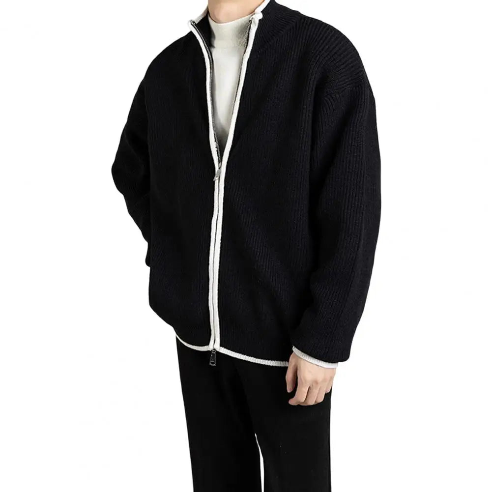 Leonardo – Luxuriöser Strickpullover mit Reißverschluss für Herren