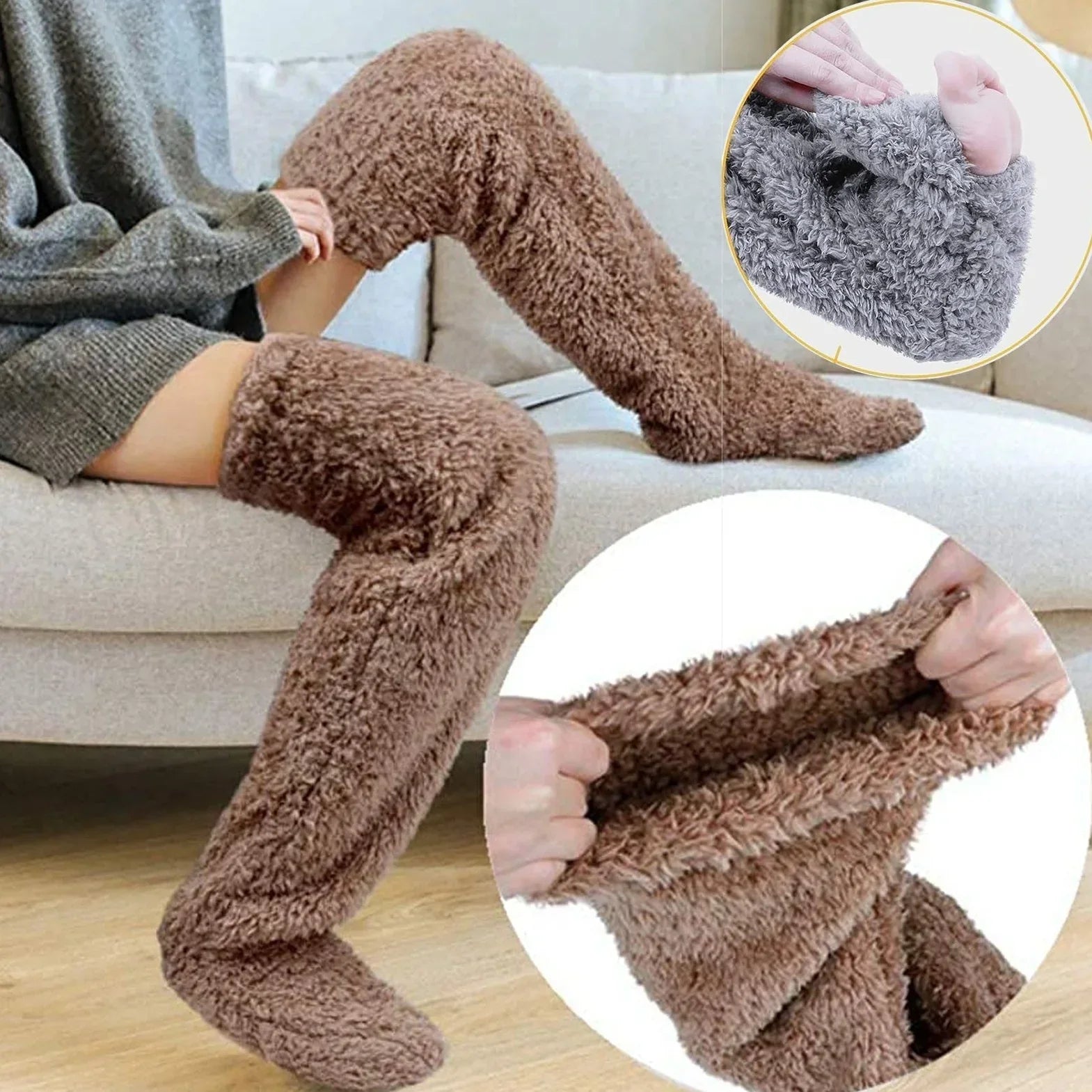 Alessandra – Kuschelige Teddy Socken