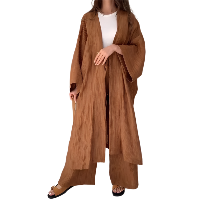 Adèle – Elegantes Damen Long Cardigan Set