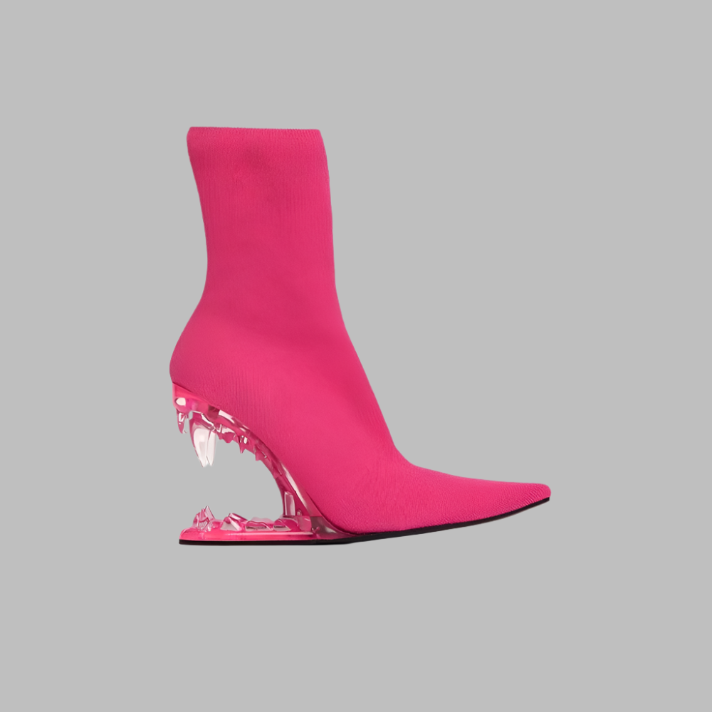Isabella – Stiefeletten mit spitzer Zehenpartie und auffälligem Zähnchen-Detail für Damen
