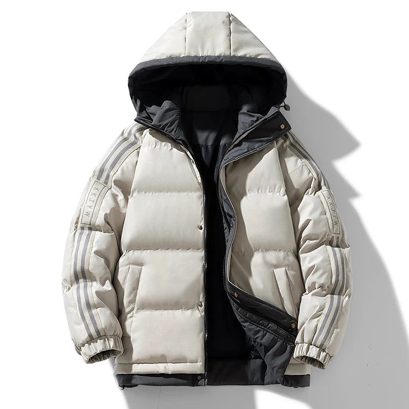Lucas – Herren Winter Baumwolljacke mit Kapuze