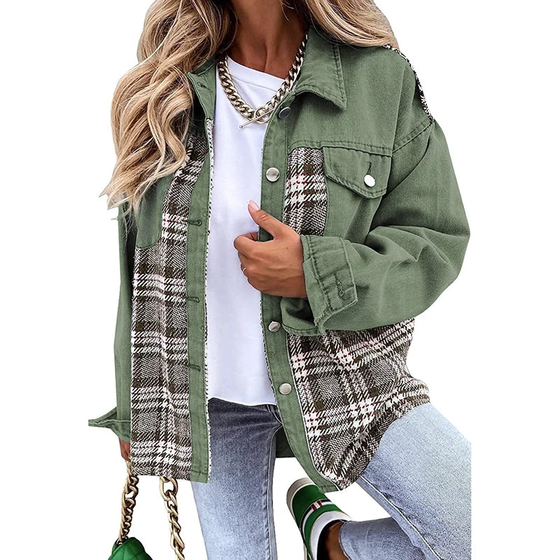 Isabelle – Karierte QuadroElegante Strickjacke für stilvolle Winterabende für Frauen