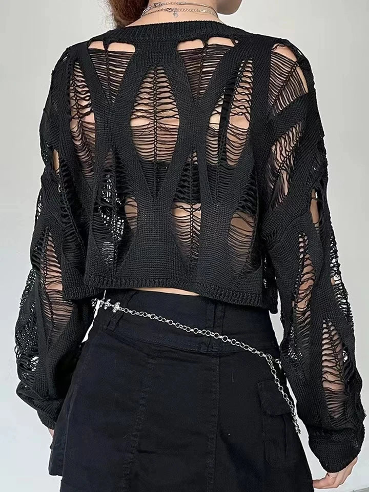 Isabella – Sexy Strickshirt mit langen Ärmeln für Damen