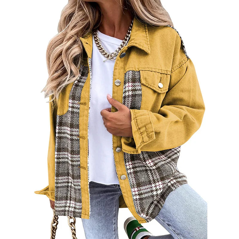 Isabelle – Karierte QuadroElegante Strickjacke für stilvolle Winterabende für Frauen