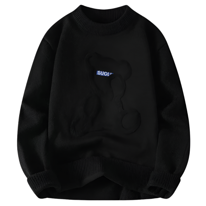 Marlon – Jacquard-Pullover mit Bärenmuster für Herren