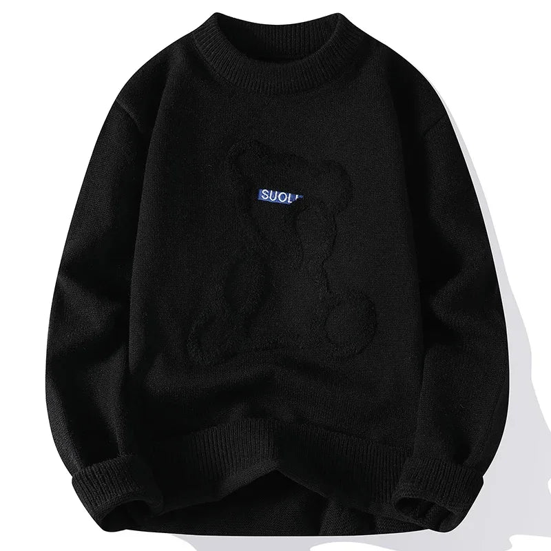 Marlon – Jacquard-Pullover mit Bärenmuster für Herren