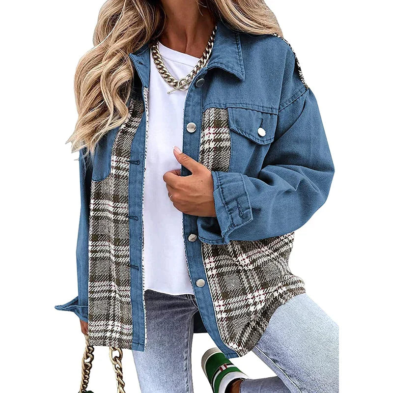 Isabelle – Karierte QuadroElegante Strickjacke für stilvolle Winterabende für Frauen