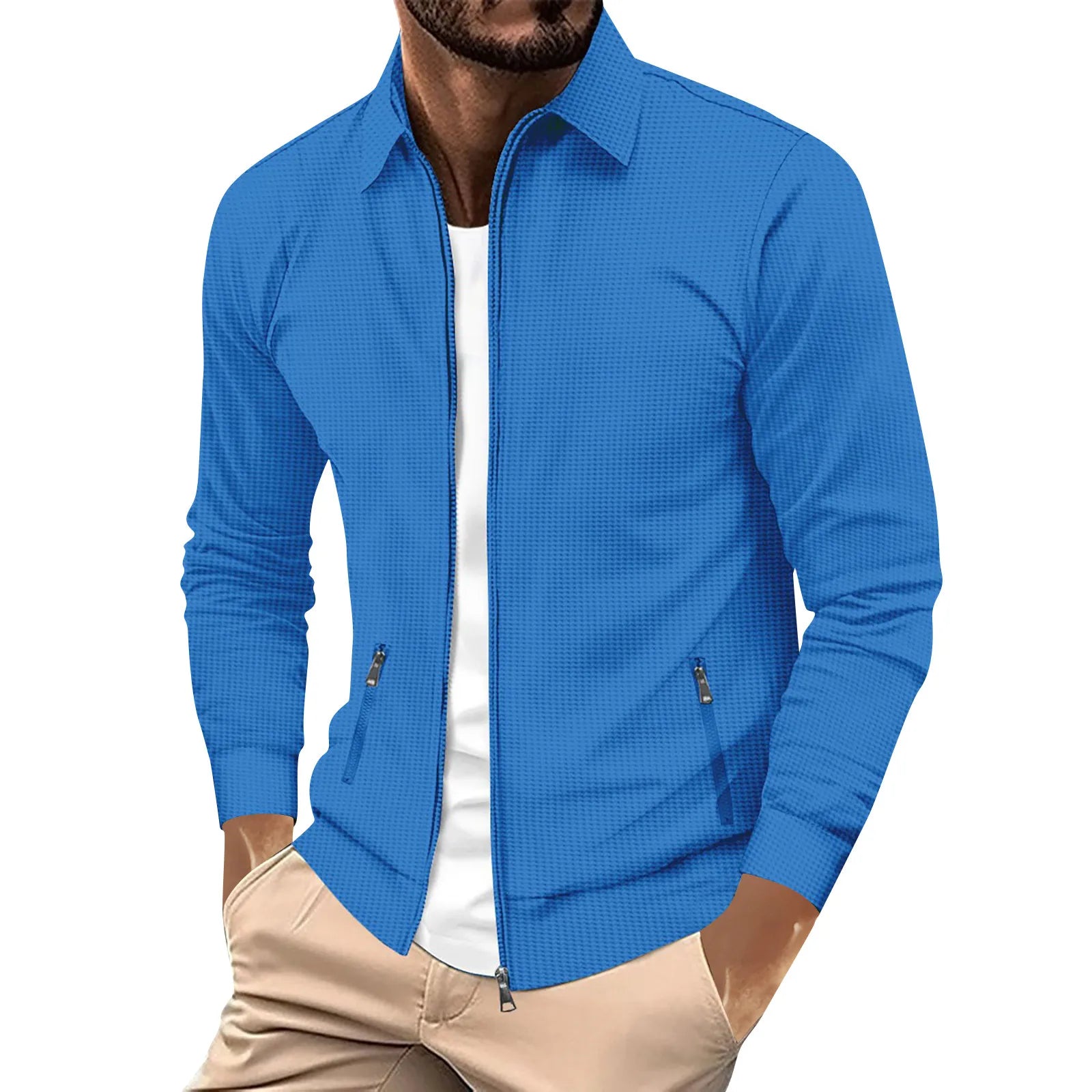 Thomas – Slim-Fit Herren-Waffeljacke