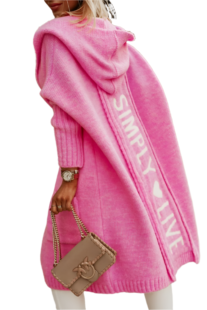 Giovanna – Luxuriöse Damen Lang Strickjacke
