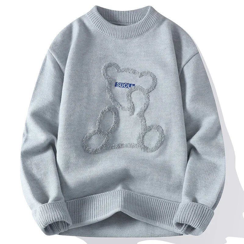 Marlon – Jacquard-Pullover mit Bärenmuster für Herren