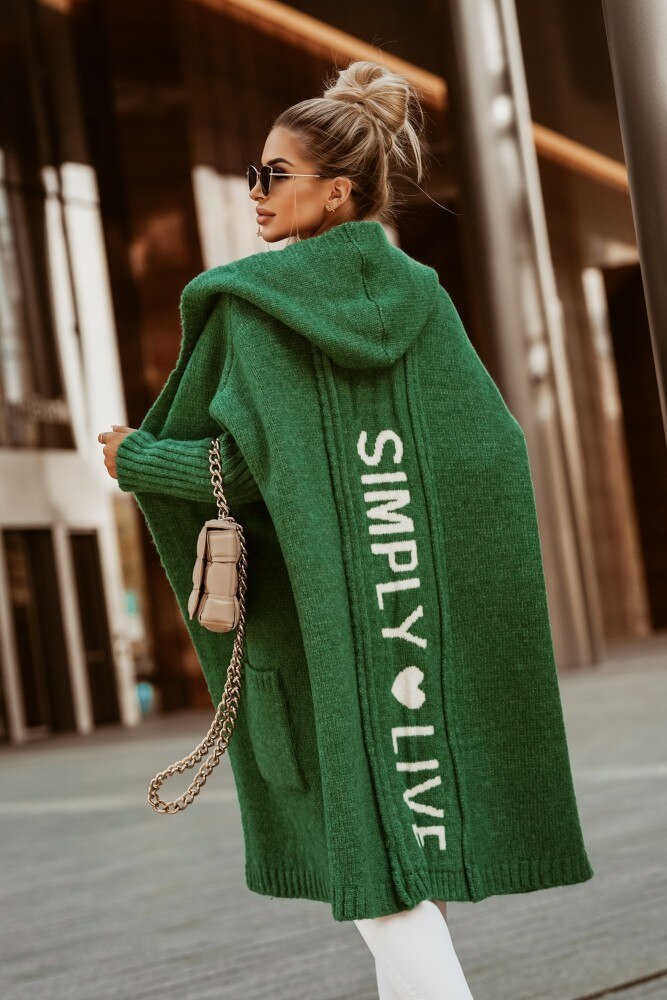 Giovanna – Luxuriöse Damen Lang Strickjacke