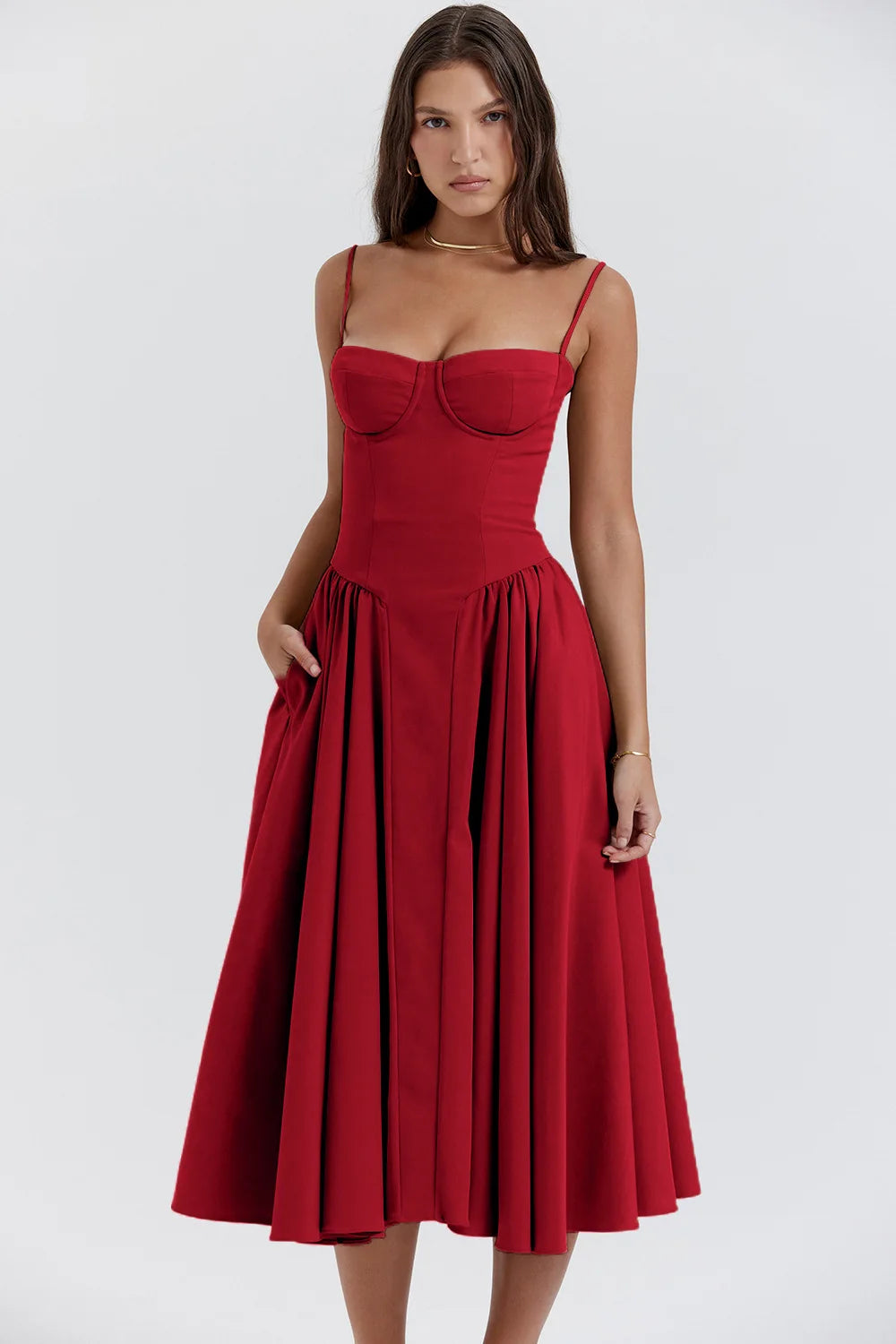 Bianca – Elegantes Damen-Trägerkleid für besondere Anlässe