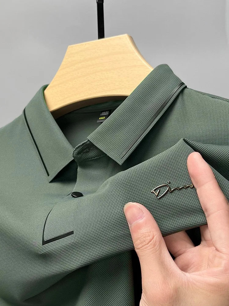 Luca – Premium Eisseide Polo-Shirt für Herren