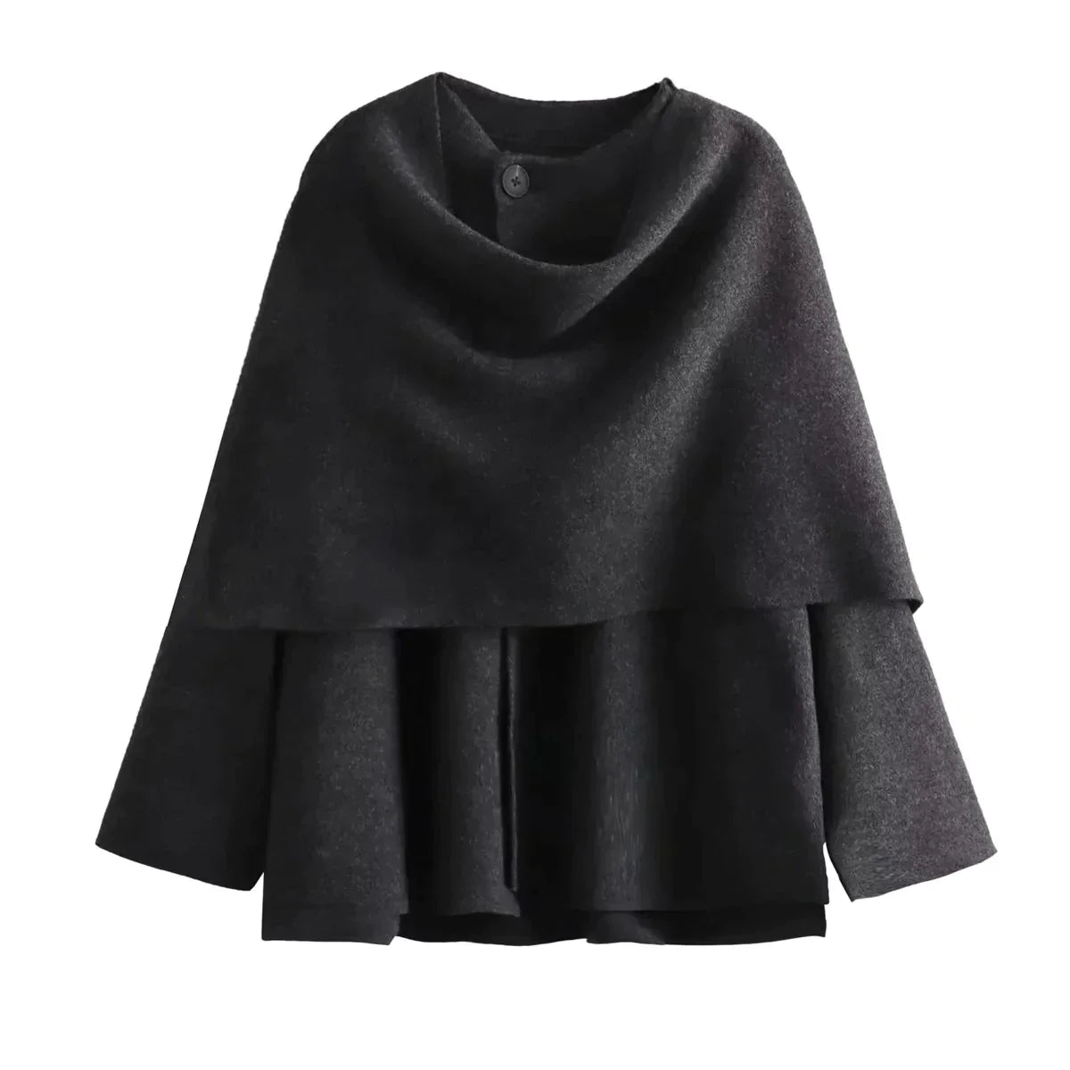 Cecilia – Asymmetrischer Strickmantel für Damen