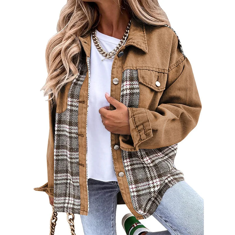 Isabelle – Karierte QuadroElegante Strickjacke für stilvolle Winterabende für Frauen