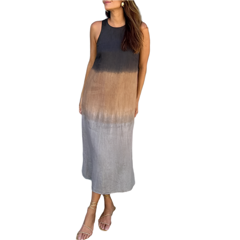 Amara – Boho-inspiriertes Damen Patchwork-Maxikleid