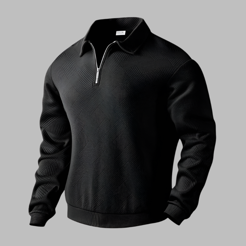 Carlos – Stylisches Herren Casual Zip Polo-Shirt