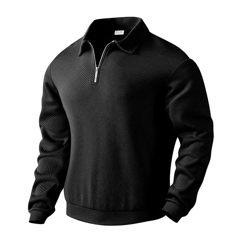 Carlos – Stylisches Herren Casual Zip Polo-Shirt