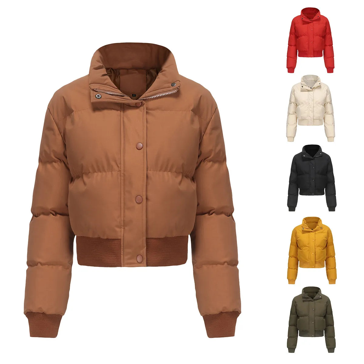 Lucia – Elegante Baumwoll-Rollkragenjacke für Damen
