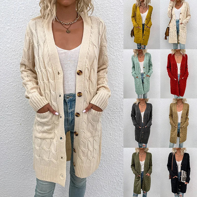 Marissa – Strickjacke mit Zopfmuster für Damen