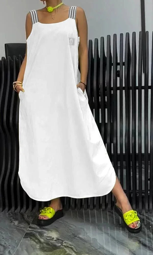 Luciana – Lockeres Damen-Kleid aus Baumwoll-Leinen