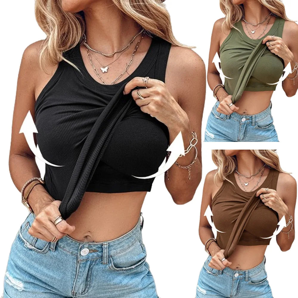 Maya – Elastisches Tanktop mit integriertem BH