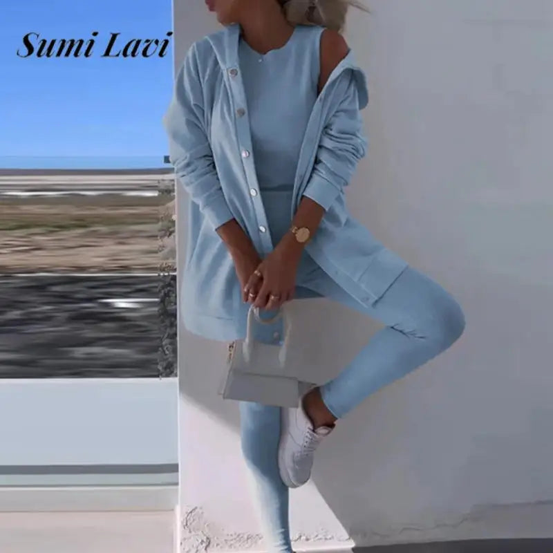 Lara – Elegantes 3-Teiler-Sportoutfit für Damen