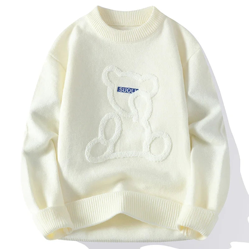 Marlon – Jacquard-Pullover mit Bärenmuster für Herren