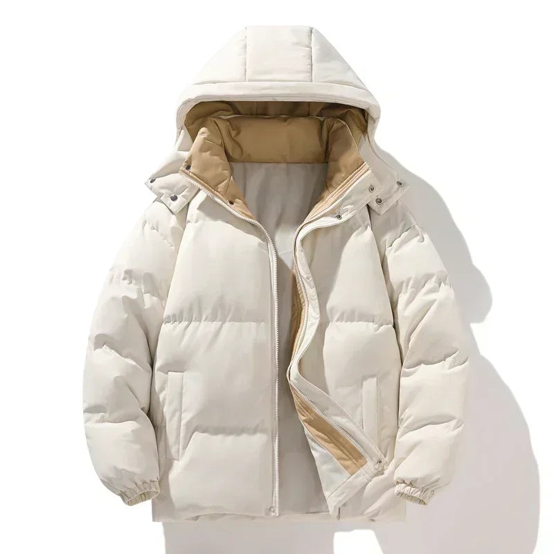 Luca – Thermal Herren-Wasserabweisende Jacke mit Abnehmbarem Kapuzen-Design