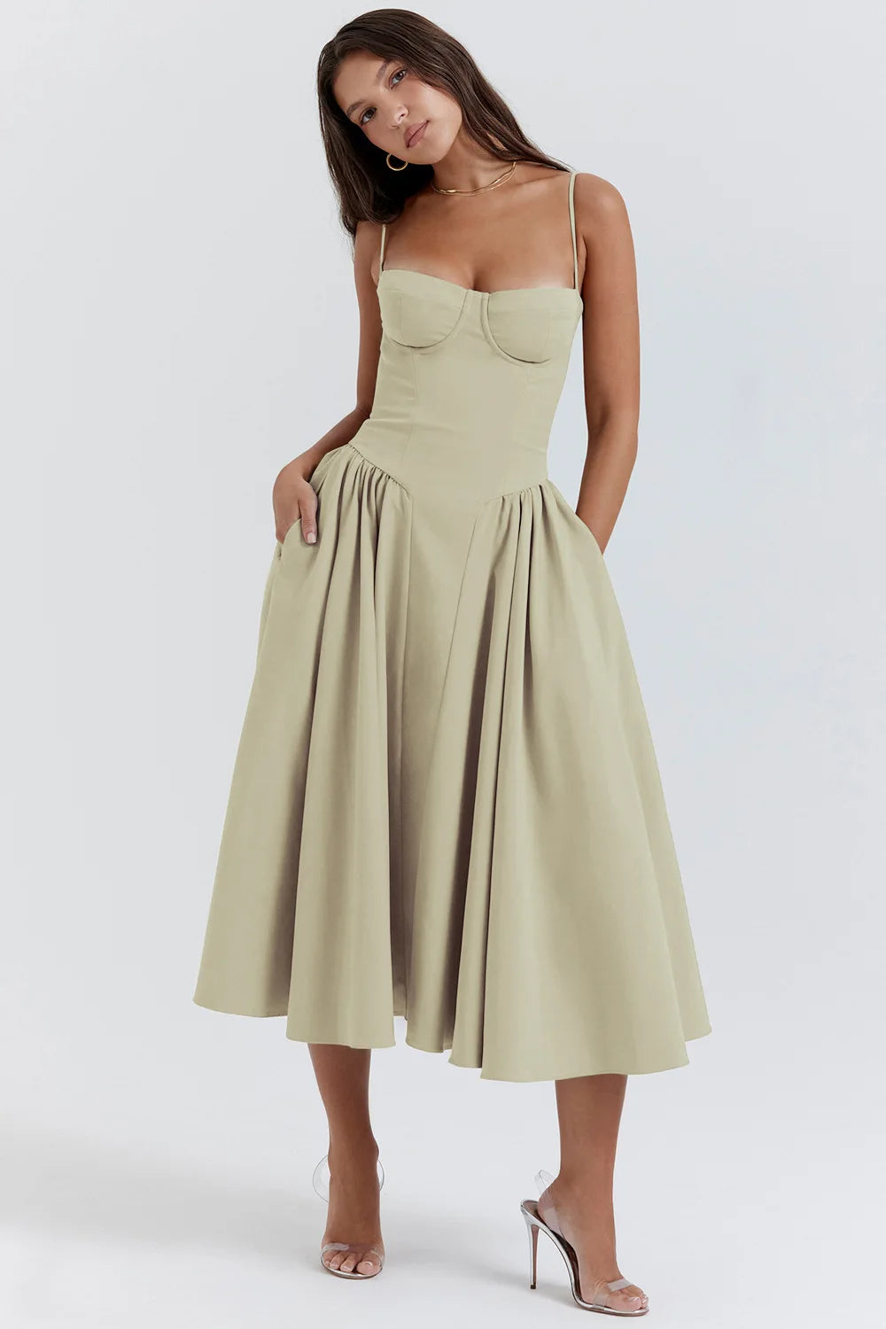 Bianca – Elegantes Damen-Trägerkleid für besondere Anlässe